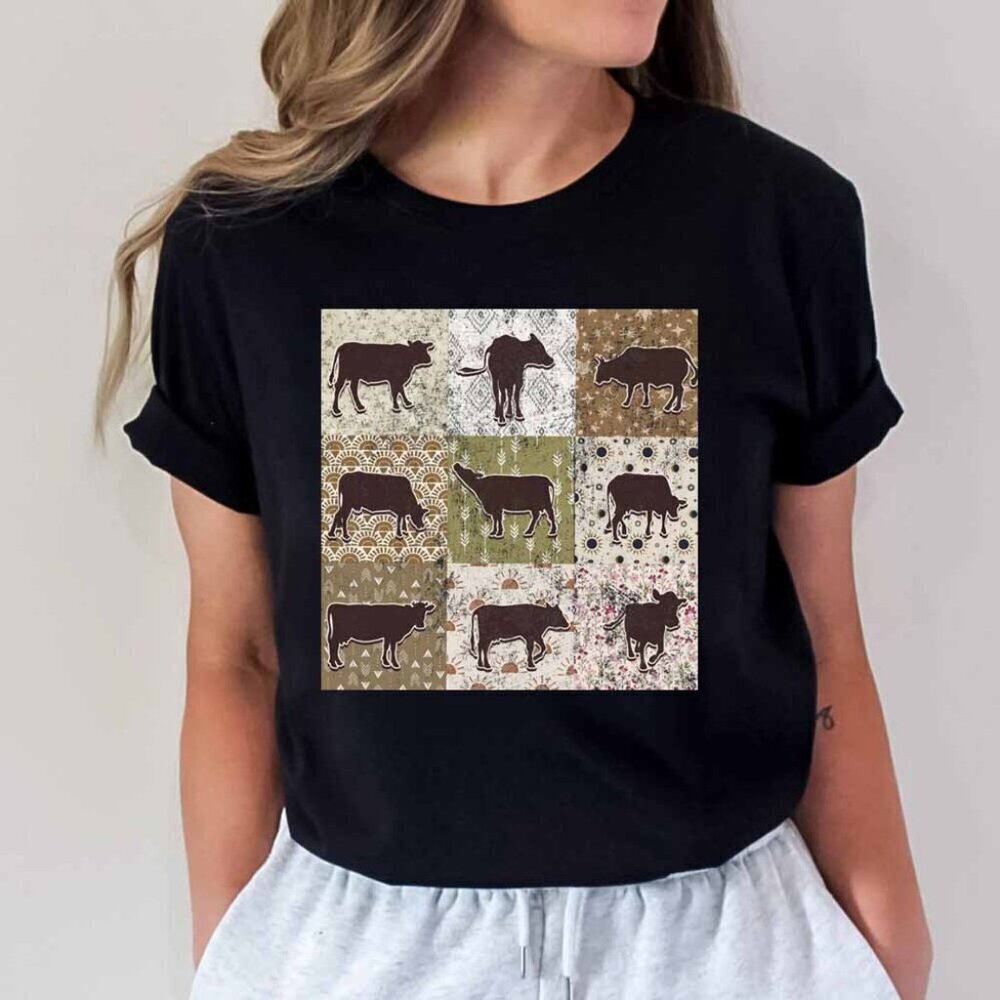 Cow Shirt Cow Shirt Western Graphic T Shirt Cottagecore Clothing Cow Tshirt